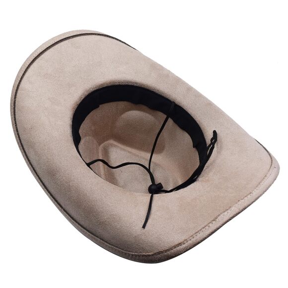 6713 Women Men Western Cowboy Cowgirl Hat With Buckle Belt Wide Brim main image 3